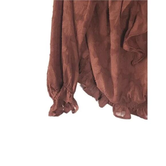 NEW Anthropologie Textured Floral Blouse - Small - Picture 5 of 5